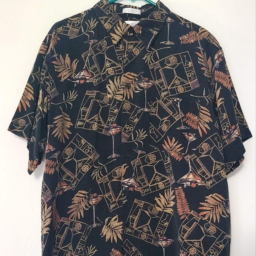 Mens martini party dress casual shirt xl chest 50